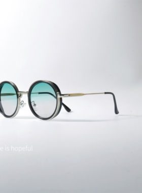 薄荷绿渐变色UV400可配近视墨镜