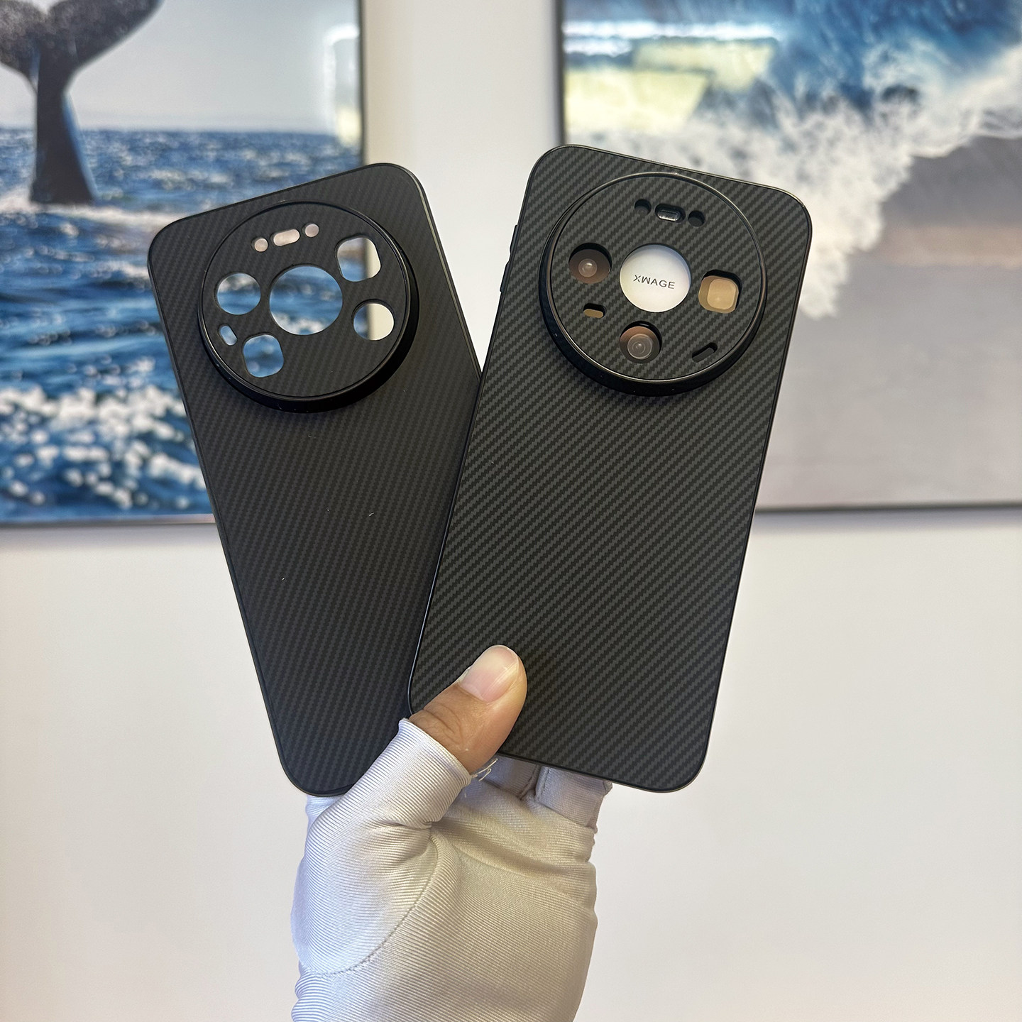 哈秋适用华为Mate80手机壳碳纤维