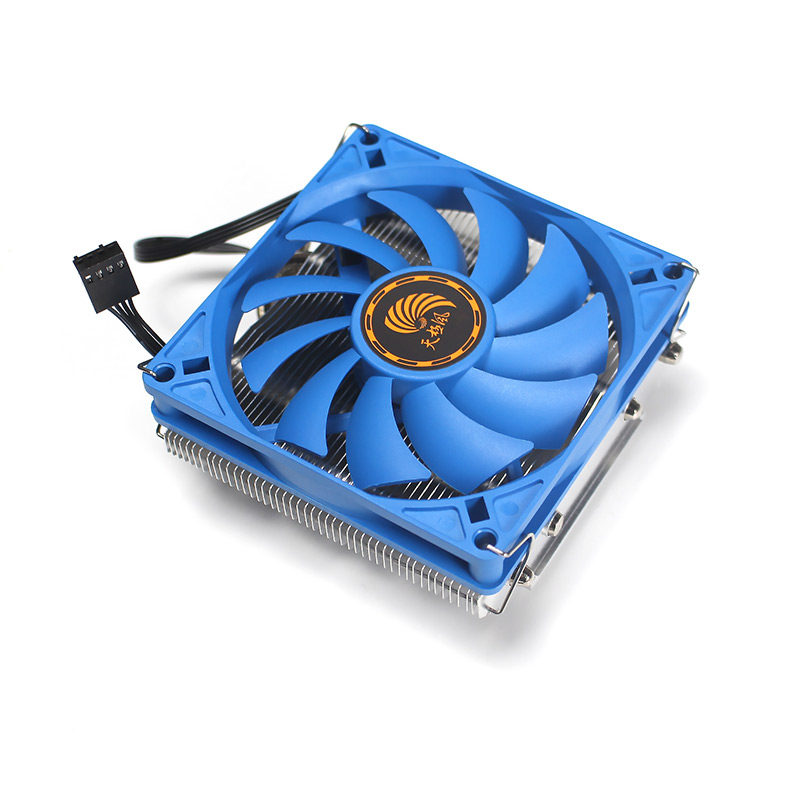 天极风麒麟c4 下压式散热器超薄4热管itx一体机cpu风扇1200针am4