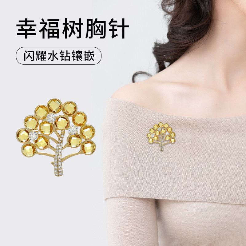 张太太高档胸针女简约气质西装毛衣别针精致高级感百搭丝巾扣饰品