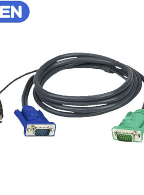 ATEN/宏正2L-5202U 1.8米USB切换器KVM连接线USB切换线CS1308