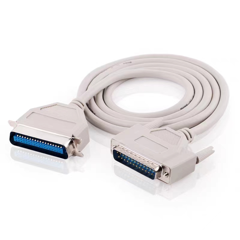 并口打印机数据线 并口打印线 老式针式LPT连接线1.5米25针连接线