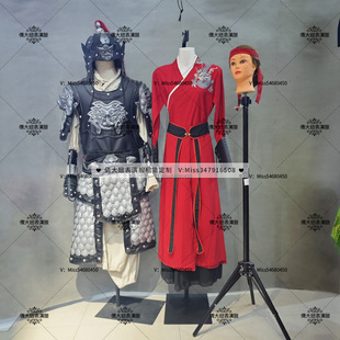 成都出租雪龙吟古典舞蹈演出服扇子舞花木兰武侠中国舞盔甲男女