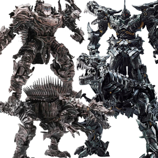 超大变形机械器人钢索锁蔑视棘龙飞镖翼恐龙金刚模型手办男孩玩具