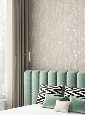 Indra Desert现代简约几何玉兰型无缝宣绒布壁画墙纸客厅卧室背景