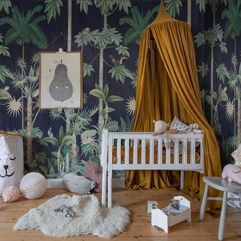 瑞典原装进口定制壁画 儿童房男孩女孩卧室背景墙 动物森林墙画,家装主材,定制壁画,淘宝优惠券,粉丝福利购,淘宝优惠卷