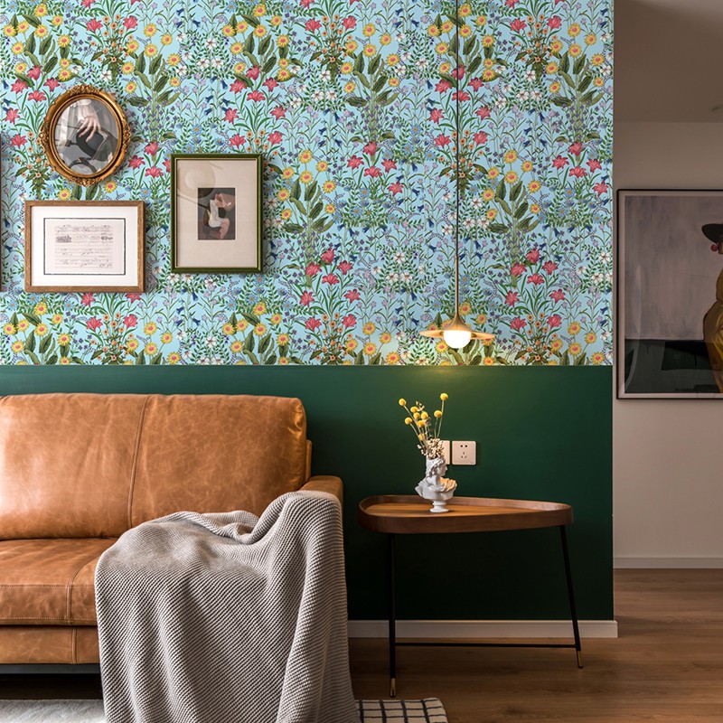 个性现代轻奢花卉雏菊壁画