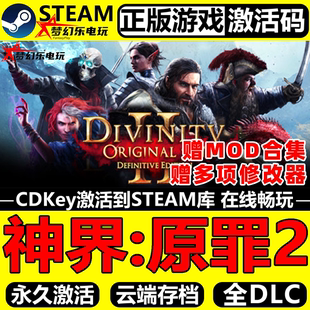Divinity CDKey入库 Original Sin 全DLC 神界原罪2 Steam激活码