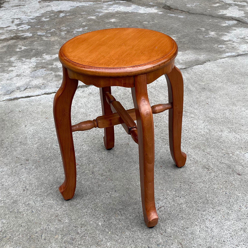 圆凳小板凳实木小凳子小方凳楠竹餐凳折叠儿童洗脚小木凳钓鱼椅子