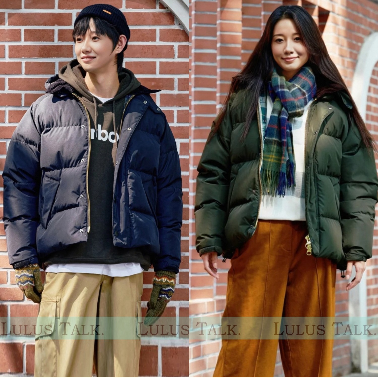 英伦小众！巴恩风男女同款经典复古80鹅绒可拆卸连帽羽绒服25年冬