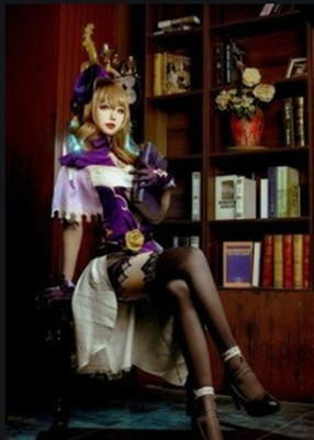 cos服装原神丽莎Lisa魔法师cosplay服装女蔷薇魔女图书管理员