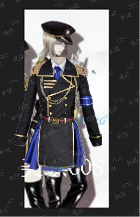 cos服装原创动画【K】第二季 淡岛世理 军装cosplay服装