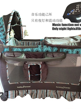 (特价清仓9台)ASTM/EN安全认证Babytrend 游戏床婴儿床travel cot