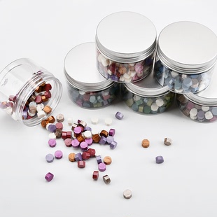 北欧小众色 火漆印章珠光色蜡粒 婚礼信筏礼物请柬封印章混色蜡粒