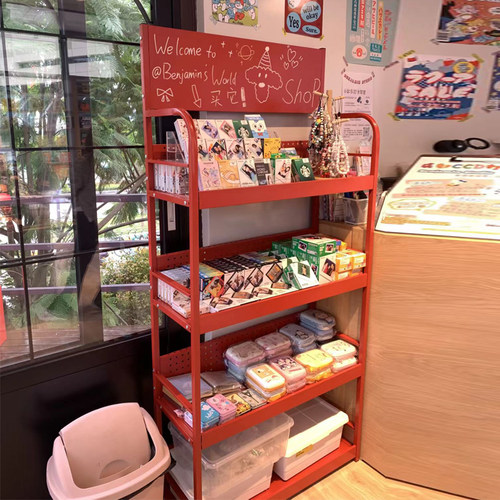 餐饮店小货架饮料架子小超市置物架手办展示架多功能收纳架储物架