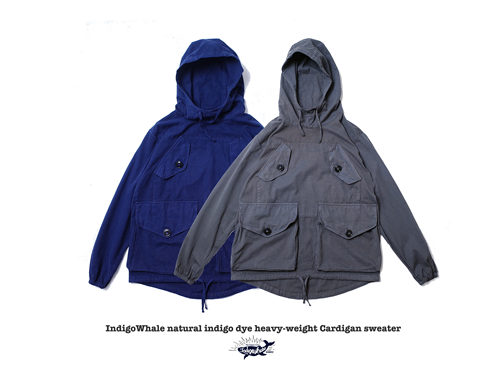 IndigoWhale 四袋套头美式复古帆布帽衫立体大口袋Guner Smock - 封面
