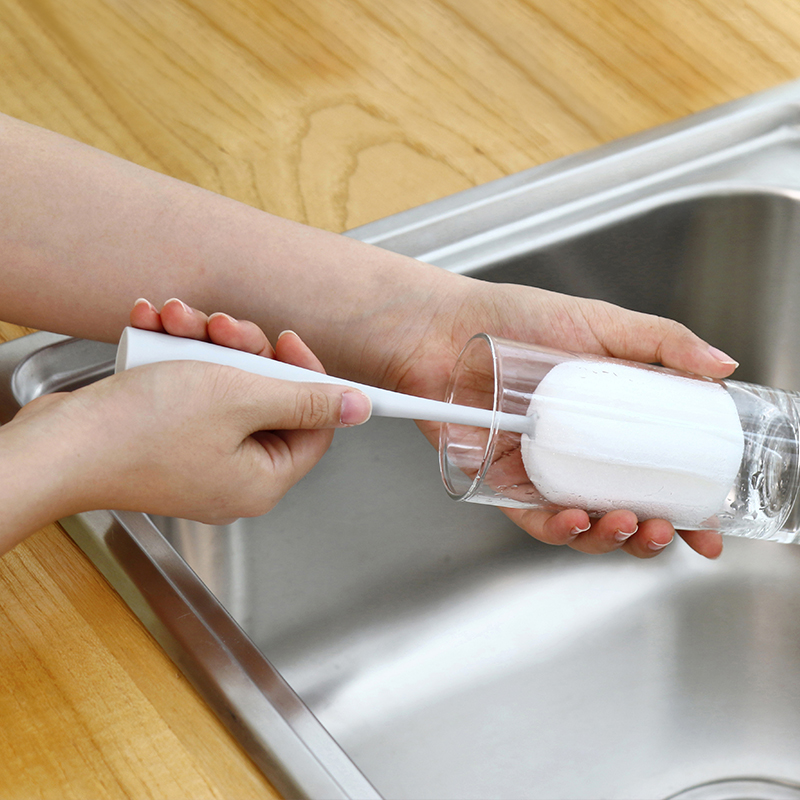 凤全海绵长柄洗杯刷洗杯子清洁刷厨房水杯茶杯长刷子杯刷奶瓶刷子