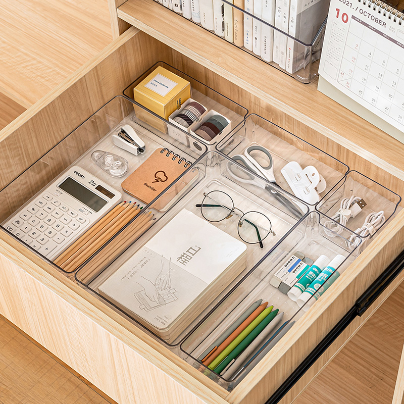 抽屉收纳分隔桌面收纳盒杂物文具