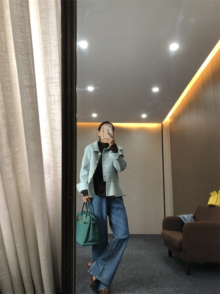 双面呢套装厂家直销女复古简约半时尚套装