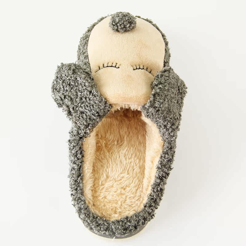 Pantoufles enfants en suède QYCKABY - semelle caoutchouc - Ref 1015934 Image 4