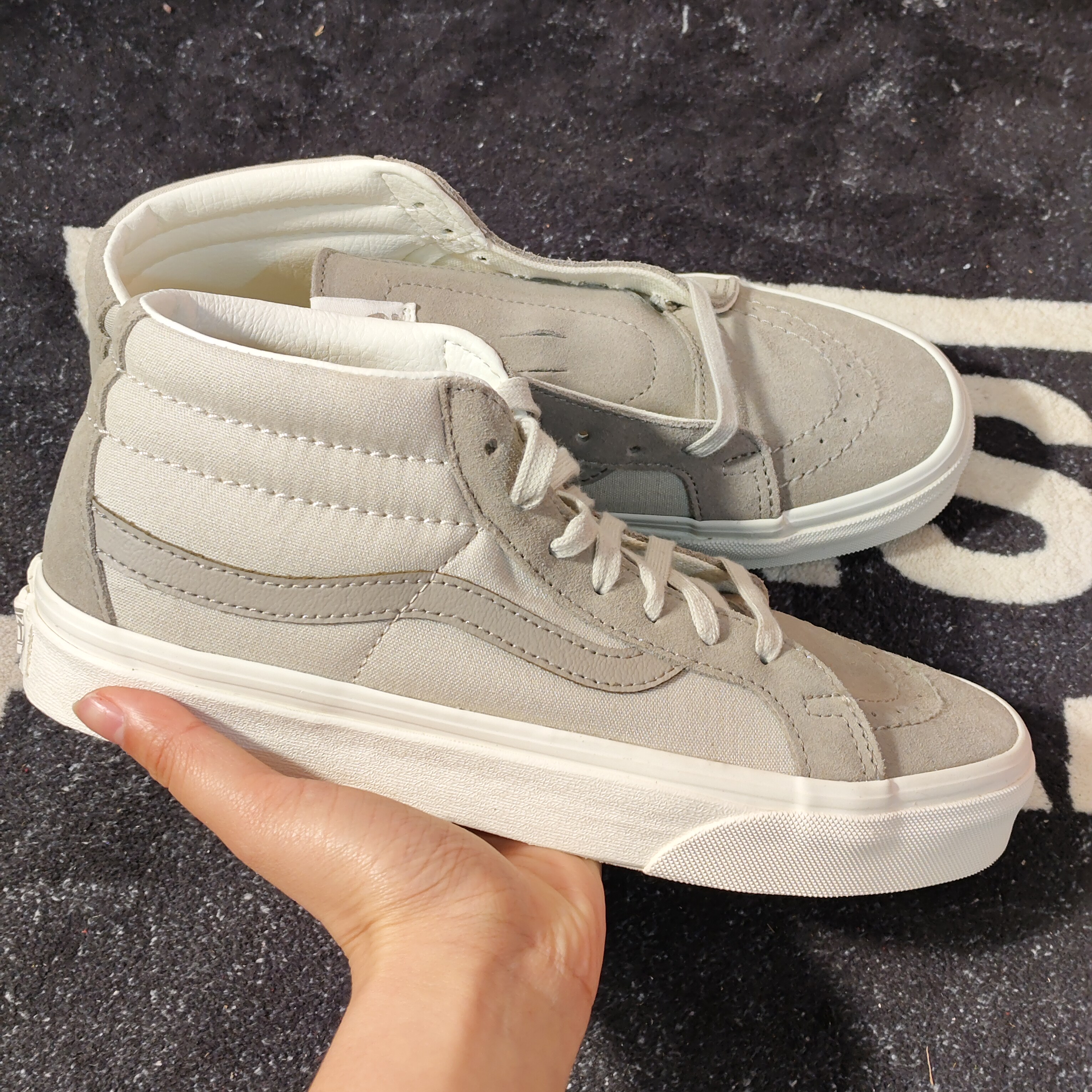 Vans Sk8-Mid大象灰中帮复古休闲板鞋VN0A391FKKB