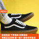 VANS Old Skool经典 Sunny现货 黑生胶翻毛低帮板鞋 VN0001R1GI6