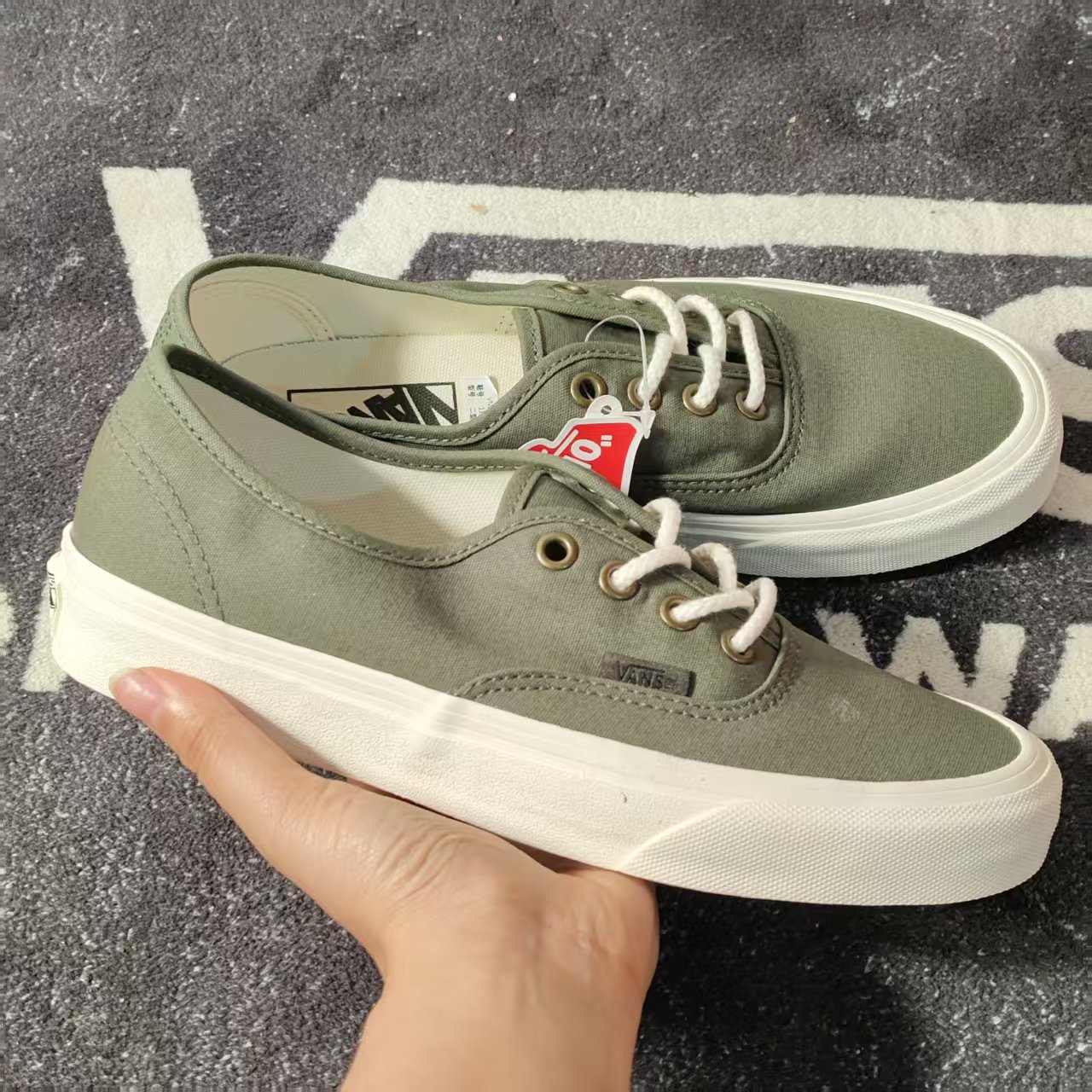 Vans Authentic军绿复古低帮帆布鞋男女休闲百搭VN0A5KRDAVJ