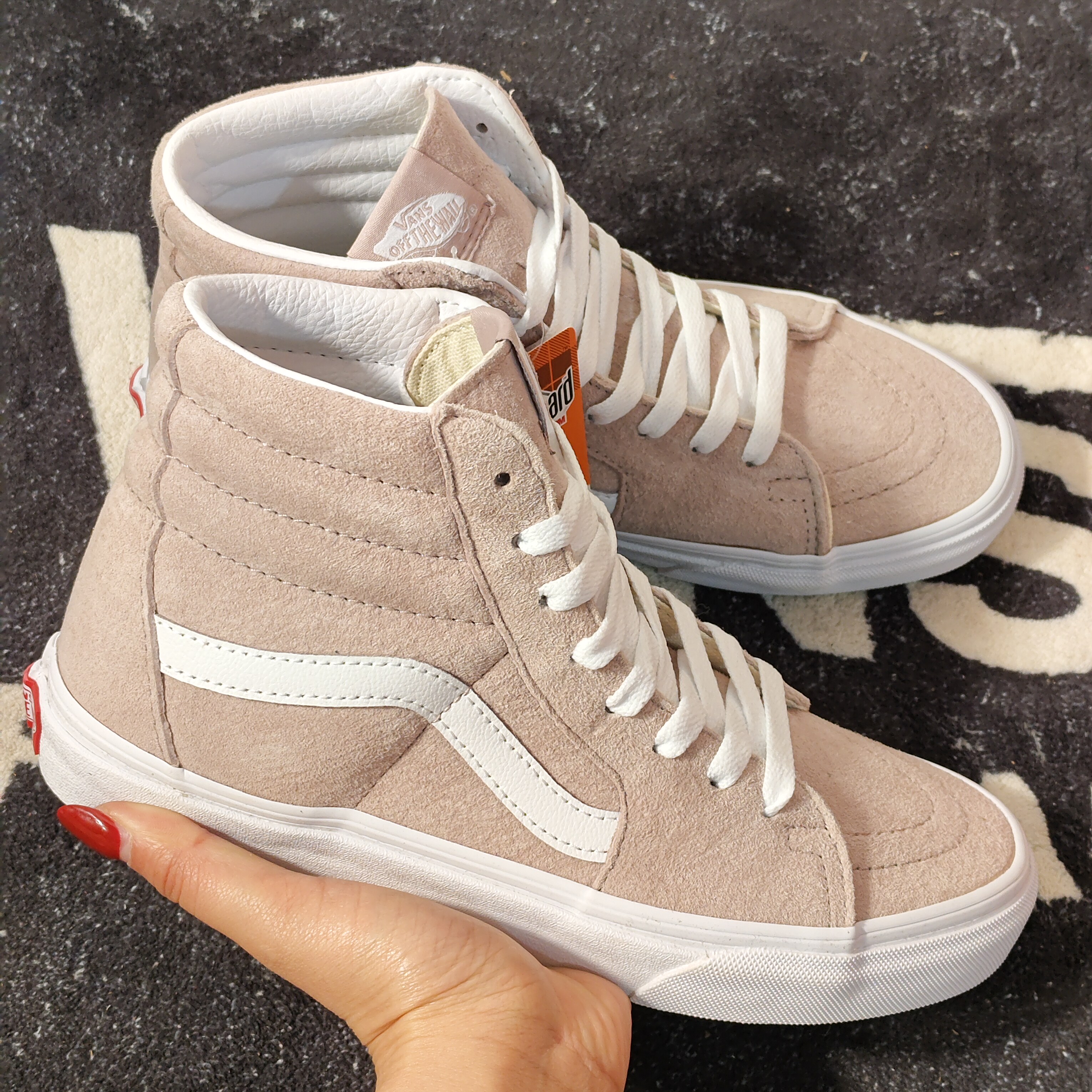 Vans Sk8-Hi脏粉色麂皮高帮板鞋VN0A4BV6V79男女同款休闲鞋