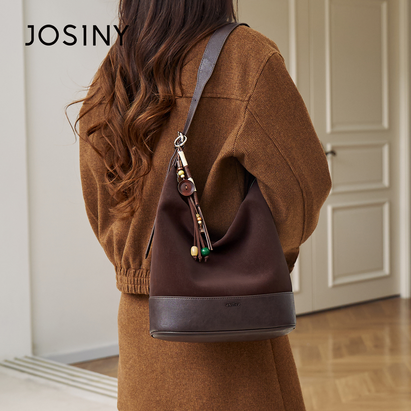 卓诗尼新款大容量单肩托特包