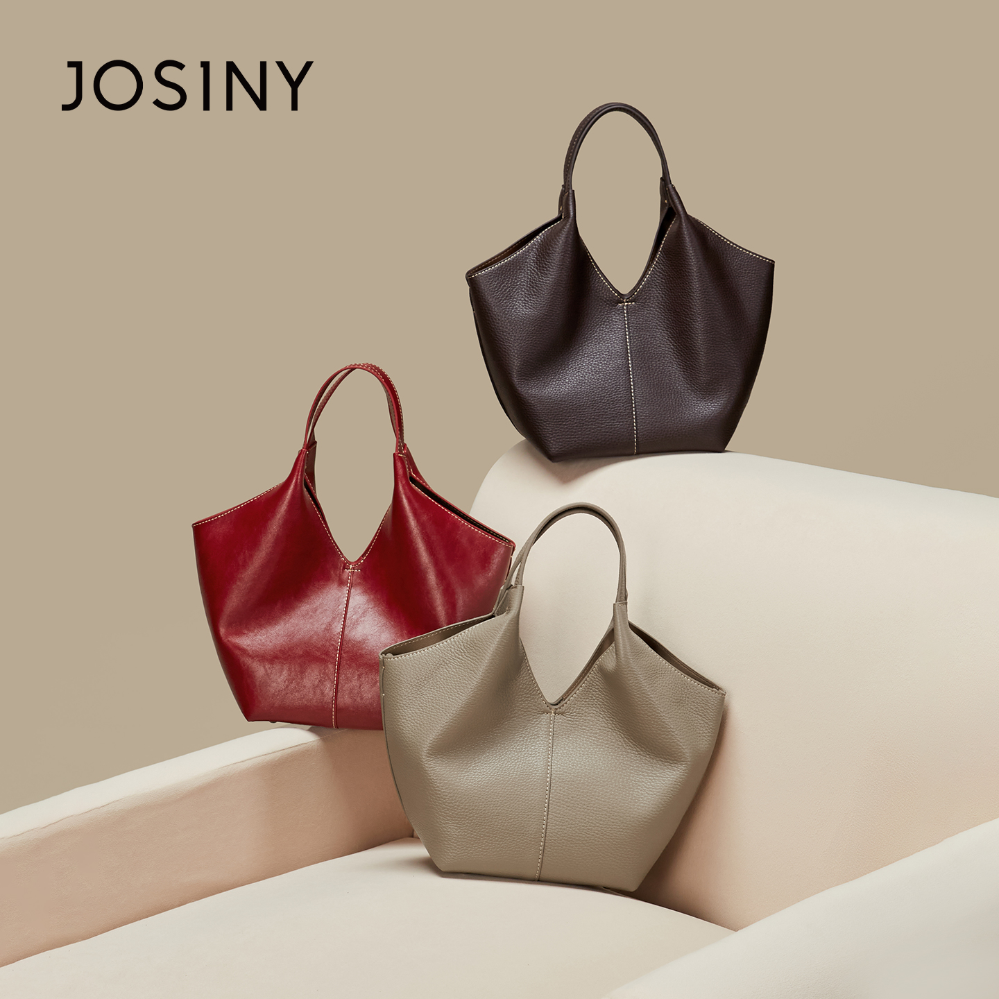 卓诗尼新款简约手提包包