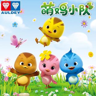 奥迪双钻萌鸡小队玩具音乐可动变形迷你公仔麦奇大宇儿童玩偶正版