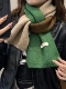 韩版 ins撞色小围巾女秋冬季 护颈可爱保暖针织百搭拼色围脖学生潮