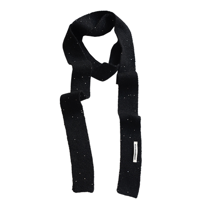 春秋百搭女亮片围巾细窄长条保暖