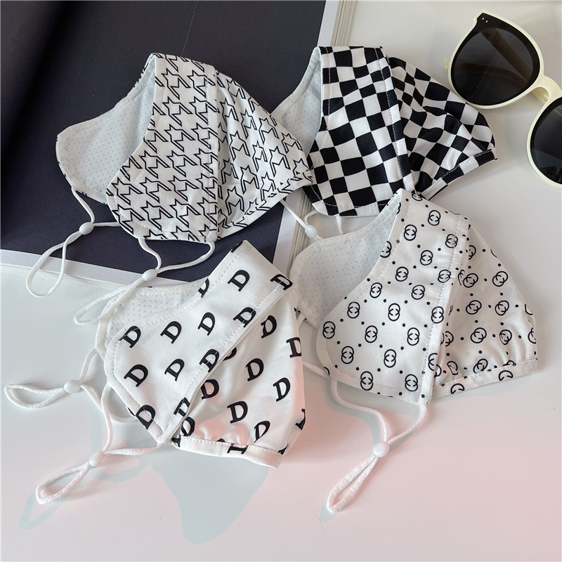 护眼角冰丝防晒口罩夏季女时尚百搭遮阳面罩开车骑行户外防尘脸罩