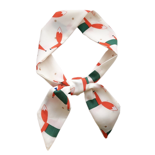 长条小丝巾女士百搭夏季脖子韩国细窄长款ins丝带装饰绑包小领巾