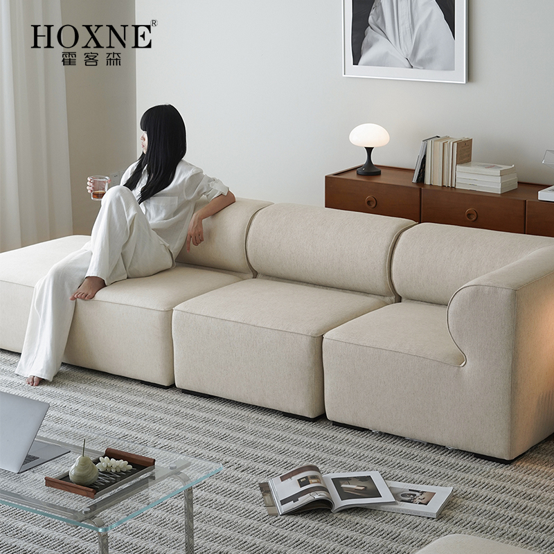 霍客森北欧简约Eave模块组合沙发现代客厅audo棉麻布艺沙发