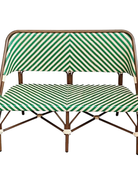 霍客森PE藤+铝合金椅腿编藤