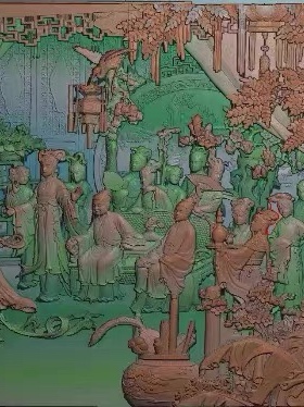 精雕图 红楼梦好 人物东阳木雕工艺品挂件挂屏屏风手工雕刻
