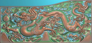 精雕图龙扶手 龙宝座扶手板 动物东阳木雕工艺品挂件挂屏屏风手工