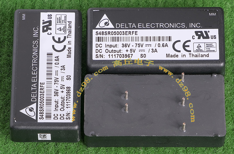 DELTA台达S48SR05003ERFE 36-75V转5V 3A隔离电源模块议价销售