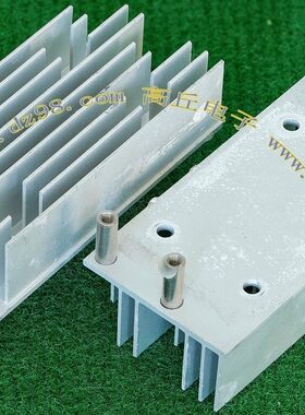 进口拆机 90x43x22 55克 1/4砖 模块 散热器 白色 铝合金 散热片