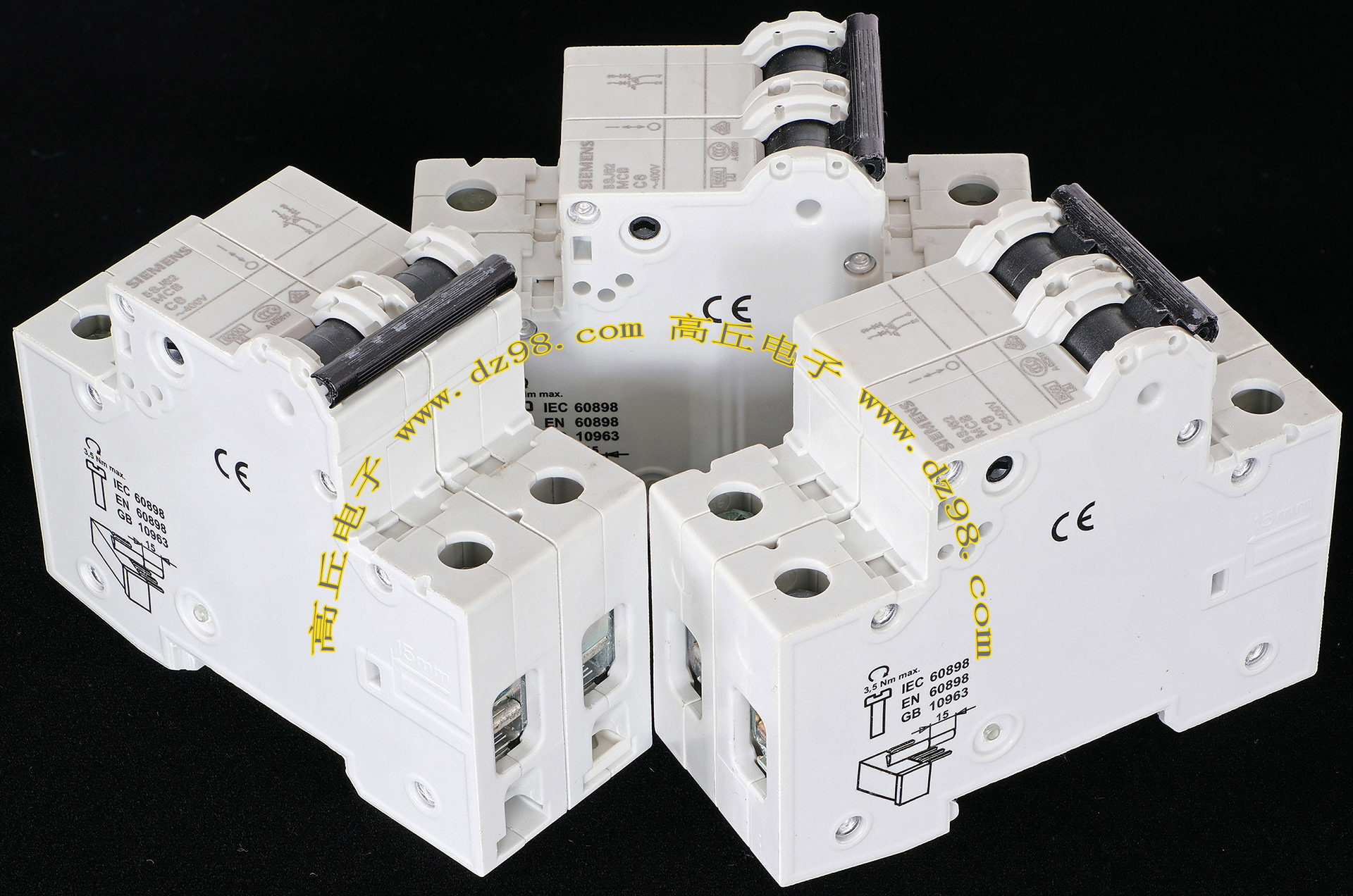 全新 siemens 西门子 5sj62 c6 400v 2p 断路器 空气开关