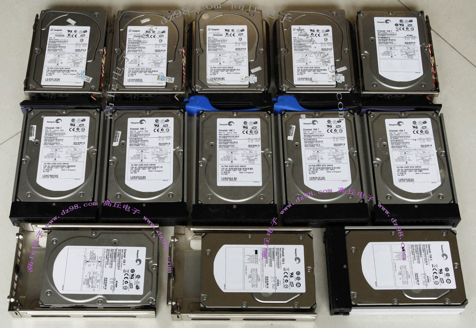146G 300G 3.5寸 SCSI 拆机 二手 服务器 硬盘 价格看详细内容