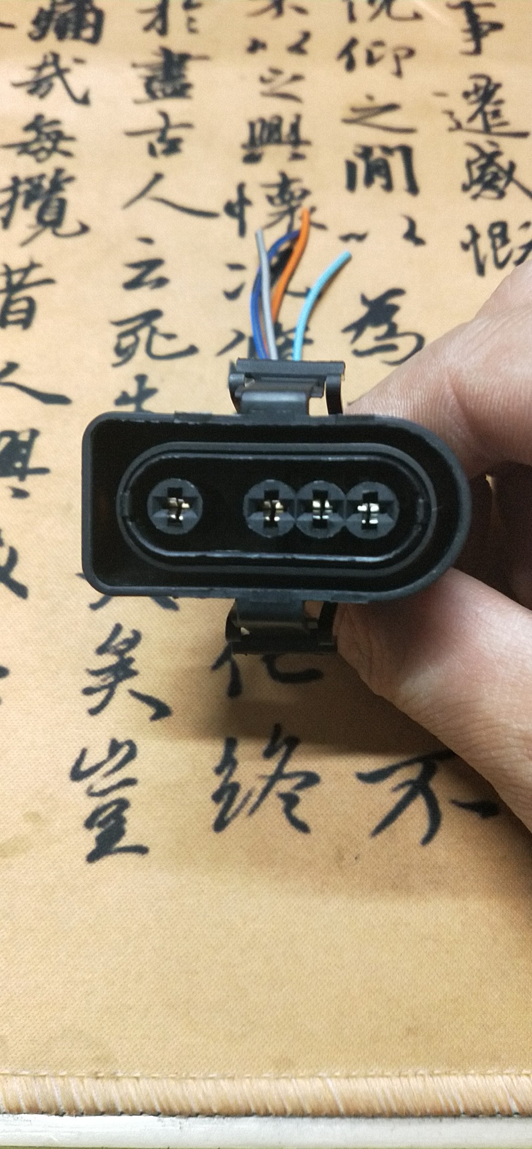 大众奥迪A4200 C5A6帕萨特B5氧传感器插头捷达王氧传感器插头