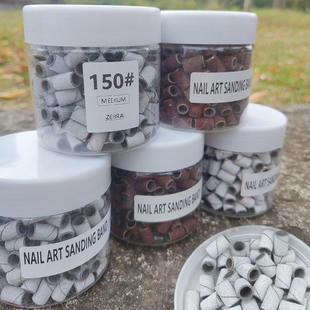 240粒装美甲打磨砂圈快速卸甲刻磨本甲美甲店用打磨头砂轮砂纸圈