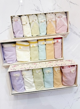 秘语新款《香草马卡龙》冰丝纯欲中腰女士内裤62059/62060/62061