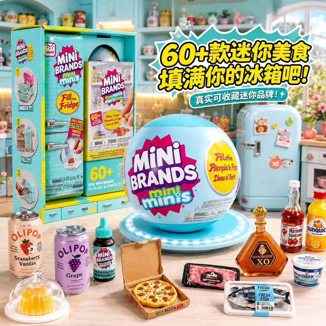 ▶儿童仿真食玩迷你冰箱盲盒图片
