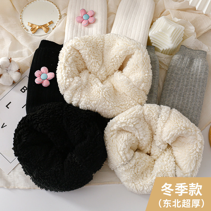 女童打底裤冬季加绒加厚东北儿童特厚羊羔绒保暖棉裤中大童长裤子