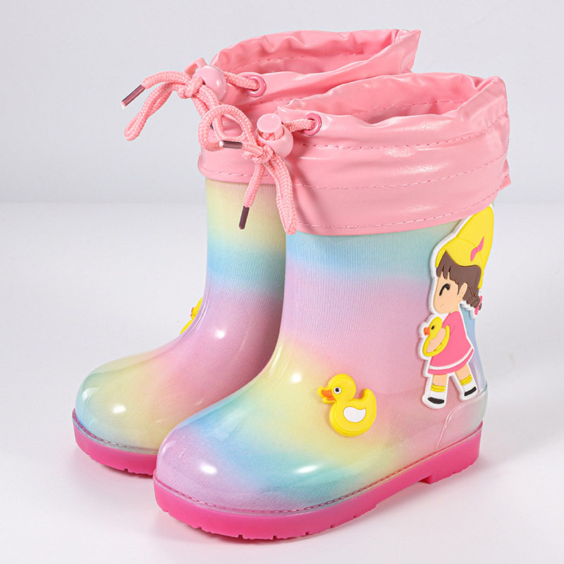彩虹儿童雨鞋女孩幼儿园小男孩一体水鞋防滑轻便沙滩防水公主雨靴,居家日用,雨鞋/雨靴,淘宝优惠券,粉丝福利购,淘宝优惠卷
