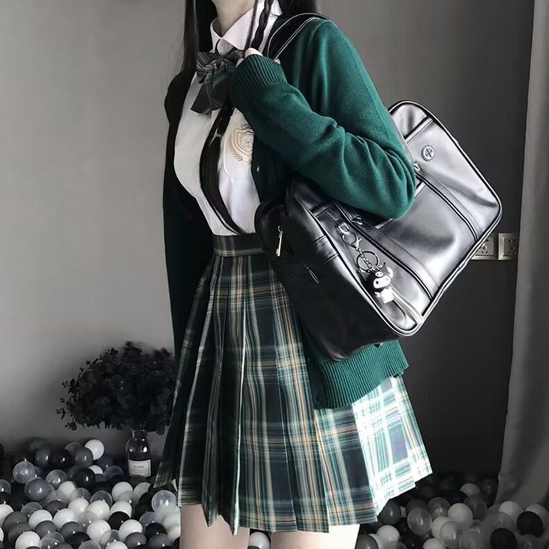 森林来信jk制服正版格裙日系百褶裙a字高腰学院风半身短裙女春夏